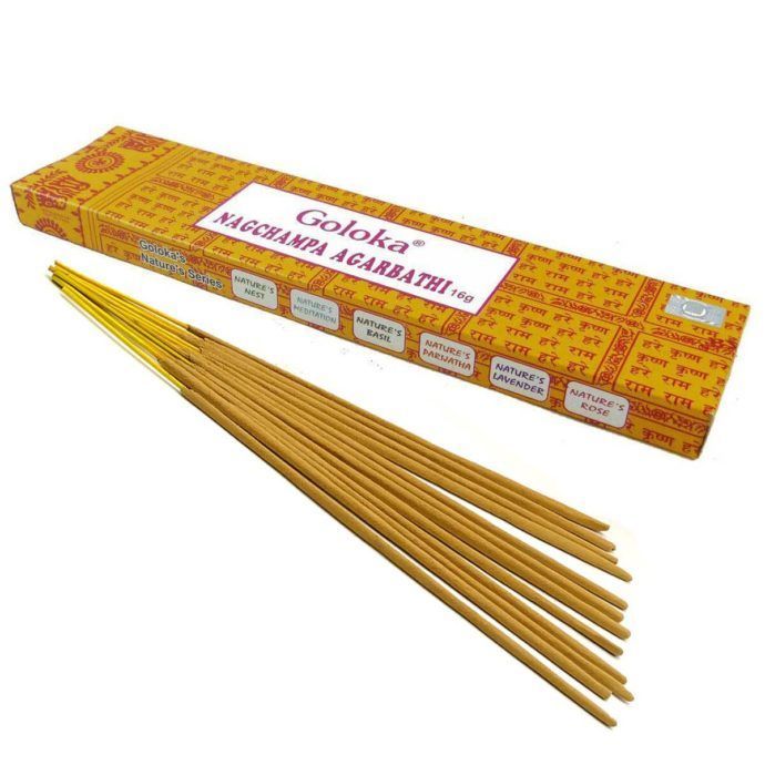 Incienso CHAMPA GOLOKA AGARBATHI (16 g aprox. 16 sticks)